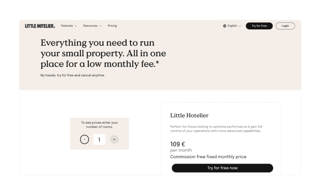 little-hotelier-pricing