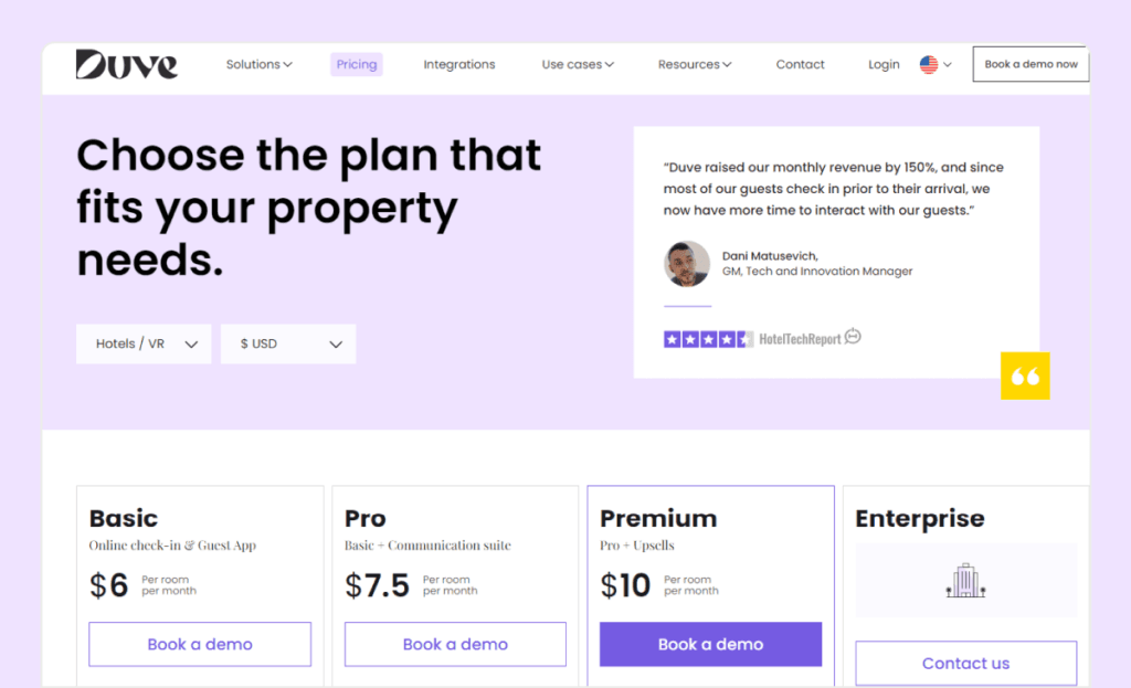 duve-pricing