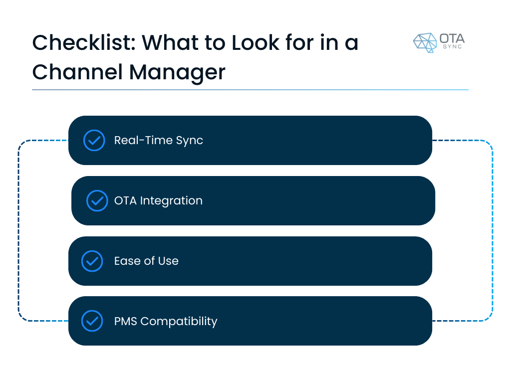 checklist what to look for when choosing a channel manager